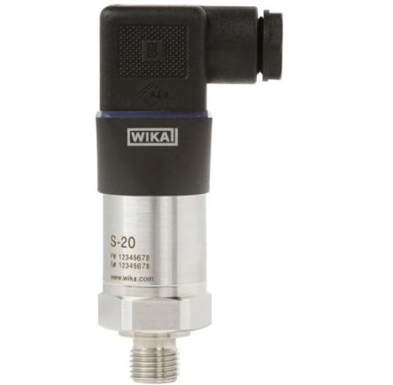 WIKA S-20 Series Gauge Pressure Sensor, -1bar Min, 5bar Max, Analogue Output, Gauge Reading [48799896]; 268-5689