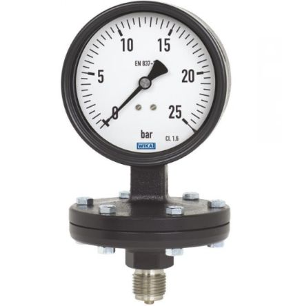 WIKA G 1/2 Analogue Pressure Gauge 16bar Bottom Entry 100mm Outside Diameter [48703748]; 268-6130