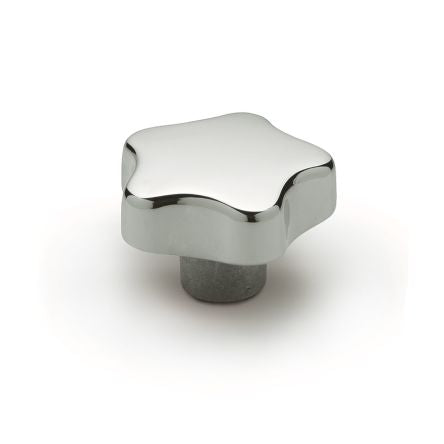 Elesa 169532 Natural Cast Aluminium Knob, M12, Blind Hole [169532]; 268-7590