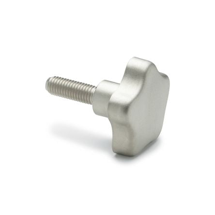 Elesa 169561 Natural Stainless Steel Knob, M8 x 20, Threaded Stud [169561]; 268-7595