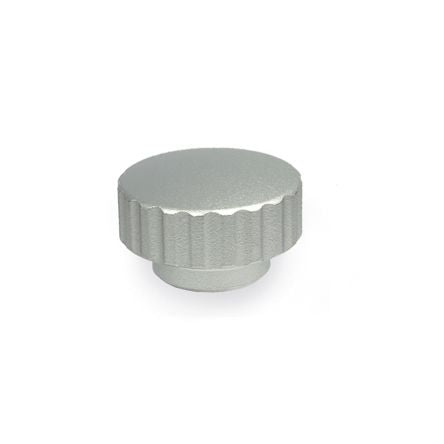 Elesa 503521 Natural Stainless Steel Round Knob, M8, Blind Hole [503521]; 268-7775