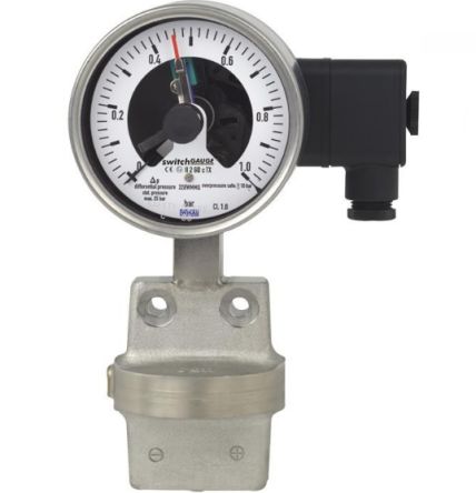 WIKA G 1/4 Analogue Pressure Gauge 10bar Bottom Entry 100mm Outside Diameter [48767748]; 268-8181