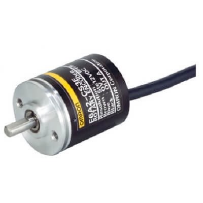 Omron E6A2-C Series Incremental Incremental Encoder, 100ppr ppr, NPN Open Collector Signal, Radial, Thrust Type, 4mm [E6A2-CS5C 100P/R 2M]; 268-8406