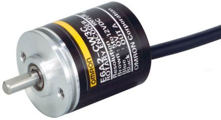 Omron E6A2-C Series Incremental Incremental Encoder, 200ppr ppr, NPN Open Collector Signal, Radial, Thrust Type, 4mm [E6A2-CW5C 200P/R 2M]; 268-8408