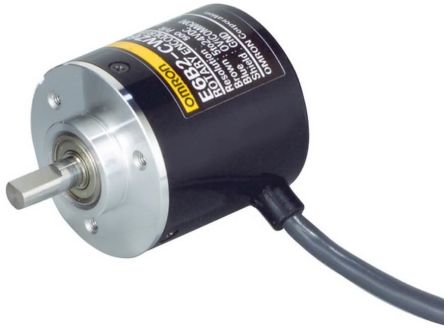 Omron E6B2-C Series Incremental Incremental Encoder, 600ppr ppr, NPN Open Collector Signal, Radial, Thrust Type, 6mm [E6B2-CWZ6C 600P/R 2M]; 268-8412