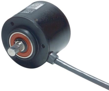 Omron E6C3-A Series Absolute Absolute Encoder, 360ppr ppr, NPN Open Collector Signal, Radial, Thrust Type, 8mm Shaft [E6C3-AG5C 360P/R 2M]; 268-8417