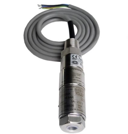 WIKA PXA Series Pressure Sensor, 1bar Min, 2.5bar Max, SPDT Output, Gauge Reading [68154121]; 268-8965