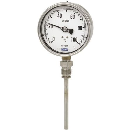 WIKA Dial Thermometer 0 → 120 °C, 48780116 [48780116]; 268-9241