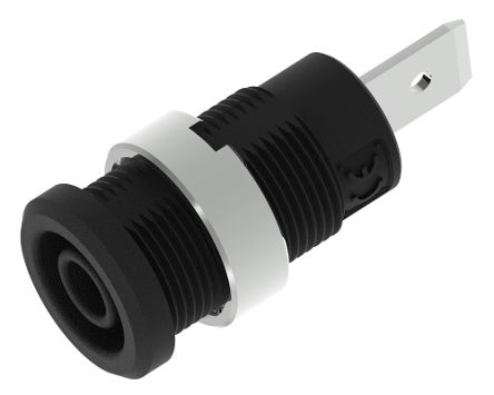 Electro PJP Black Female Banana Socket, 4 mm Connector, Tab Termination, 36A, 1kV [3266-I-N]; 268-9421