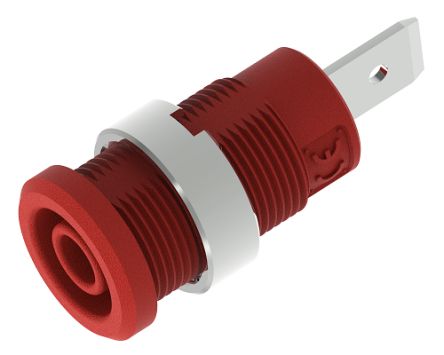 Electro PJP Red Female Banana Socket, 4 mm Connector, Tab Termination, 36A, 1kV [3266-I-R]; 268-9422