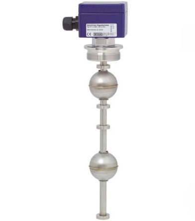 WIKA L-FLS-M Series Threaded Stainless Steel Float Switch, Float, 5m Cable, SPDT, 50V ac Max, 75V dc Max [48792211]; 268-9547