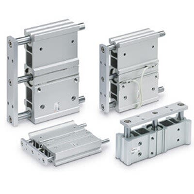 SMC Pneumatic Guided Cylinder - MGP Series, 20mm Bore, 25mm Stroke, MGP Series, Double Acting [MGPWM20-25]; 268-9711