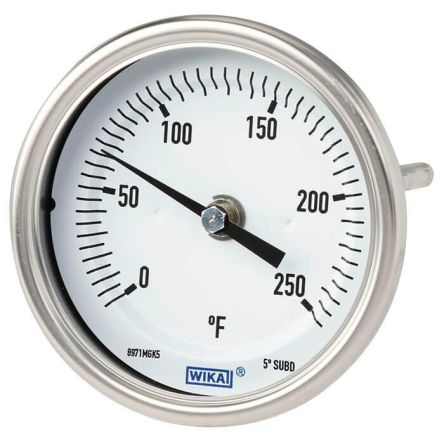 WIKA Dial Thermometer 0 → 120 °C, 48747100 [48747100]; 269-0451