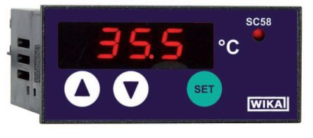 WIKA SCXX Panel Mount PID Temperature Controller, 62 x 28mm 1 Input, 1 Output Relay, 12 → 24 V Supply Voltage [14054713]; 269-0882