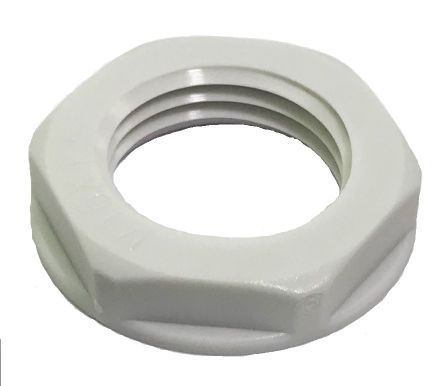 RS PRO Grey Nylon 66 Cable Gland Locknut, M16 Thread, IP68 [0]; 269-1719