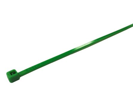 RS PRO Cable Tie, 203mm x 2.5 mm, Green Nylon, Pk-500 [0]; 269-1788