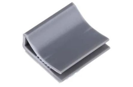 RS PRO Grey PVC Flat cable clamp, 8mm Max. Bundle [0]; 269-1833
