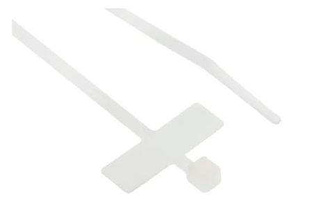RS PRO Cable Tie, 100mm x 2.5 mm, White Nylon, Pk-250 [0]; 269-1865
