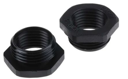 RS PRO Cable Gland Adaptor, M20 Exterior Thread, M16 Interior Thread, Nylon 66 [0]; 269-1870