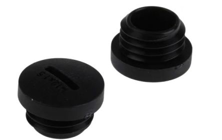 RS PRO Blanking Plug, M16, 16 → 16.3mm Hole Diameter, Nylon 66, 20mm Diameter, Threaded [0]; 269-1875