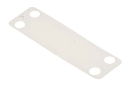 RS PRO Cable Tie Cable Markers, Natural, Pre-printed "Blank", for Cables [0]; 269-1877