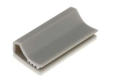 RS PRO Grey PVC Flat cable clamp, 9mm Max. Bundle [0]; 269-1884