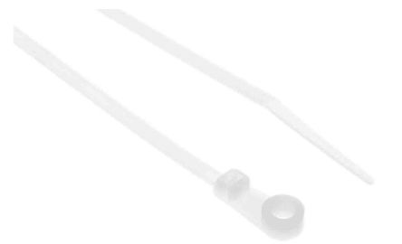 RS PRO Cable Tie, Screw Mount, 171.5mm x 3.7 mm, Natural Nylon, Pk-500 [0]; 269-1891