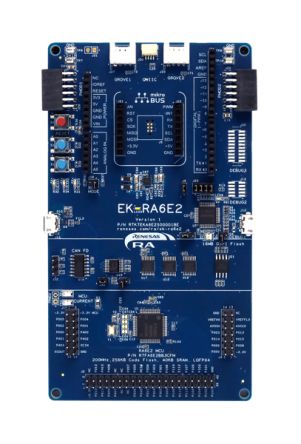 Renesas Electronics RA6E2 Fast Prototyping Board Microcontroller Prototyping Board RTK7FPA6E2S00001BE [RTK7FPA6E2S00001BE]; 269-2991