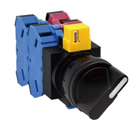 Idec Knob Selector Switch - (2NO - 1NC) 22.3mm Cutout Diameter 3 Positions [HW1S-3JT21N1]; 269-3021