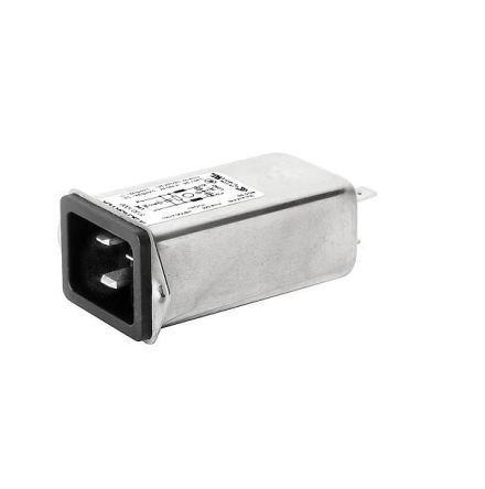 Schurter 16A, 250 V ac Receptacle Panel Mount IEC Filter 5130.1000, Quick Connect None Fuse [5130.1000]; 269-3839