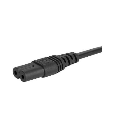 Schurter Straight IEC C7 Socket to Straight IEC C7 Plug Power Cord, 2m [6013.0474]; 269-3844