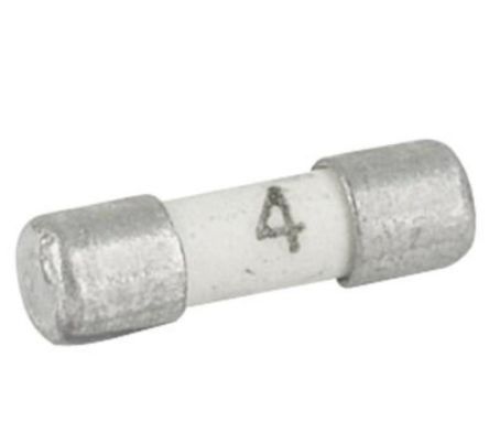 Schurter 63mA F Ceramic Cartridge Fuse, 7 x 2mm [7010.9750.63]; 269-3860