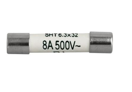 Schurter 500mA T Ceramic Cartridge Fuse, 6.3 x 32mm [8020.5008]; 269-3865