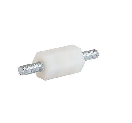 Schurter Spacer Stud, M6 Thread, 51mm Body, Zinc Plated Steel, Male/Female [9665.1200]; 269-3883