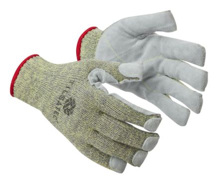 Tilsatec 37-6630 Grey Leather Cut Resistant, Thermal Work Gloves, Size 8, Leather Coating [37-6630-08]; 269-4153