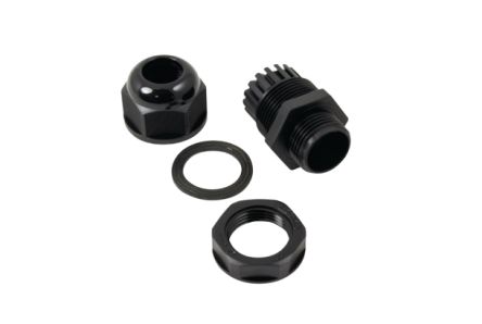 HellermannTyton Connectivity CG Series Black Cable Gland Kit, M20 Thread, 10mm min., 14mm max. [CG-M20-10-14MM-05]; 269-5017