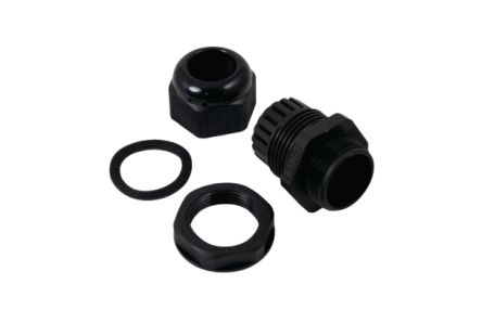 HellermannTyton Connectivity CG Series Black Cable Gland Kit, M25 Thread, 13mm min., 18mm max. [CG-M25-13-18MM]; 269-5020