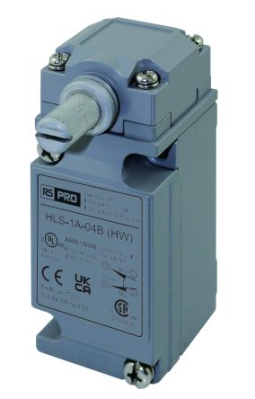 RS PRO Rotary Limit Switch, 1NC/1NO, IP67, SPDT, Die Cast Zinc Housing, 600V ac ac Max, 1.2A Max [0]; 269-5422