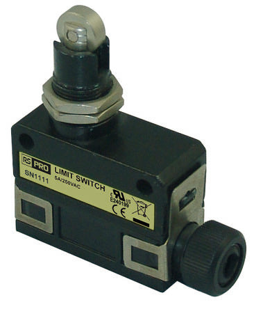RS PRO Roller Plunger Limit Switch, 1NC/1NO, IP67, SPDT, Metal Housing, 250V ac ac Max, 5A Max [0]; 269-5425