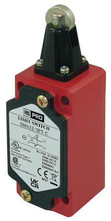 RS PRO Roller Plunger Limit Switch, 2NO/2NC, IP67, SPDT, Die Cast Zinc Housing, 600V ac ac Max, 10A Max [0]; 269-5452
