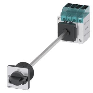 Siemens 3 Pole DIN Rail Isolator Switch - 63A Maximum Current, 22kW Power Rating, IP65 [3LD3440-1TL11]; 269-8274