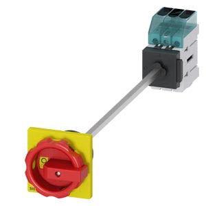 Siemens 3 Pole DIN Rail Isolator Switch - 63A Maximum Current, 22kW Power Rating, IP65 [3LD3448-0TK53]; 269-8277