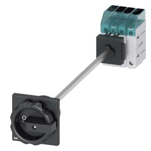 Siemens 3 Pole DIN Rail Isolator Switch - 63A Maximum Current, 22kW Power Rating, IP65 [3LD3448-0TL51]; 269-8278
