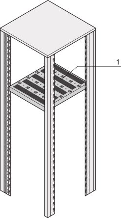 nVent SCHROFF Eurorack Series Shelf [22117-843]; 269-8563