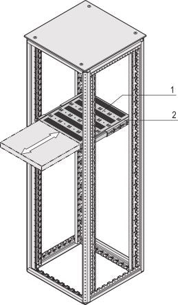 nVent SCHROFF Slide Rail [23130-101]; 269-8566