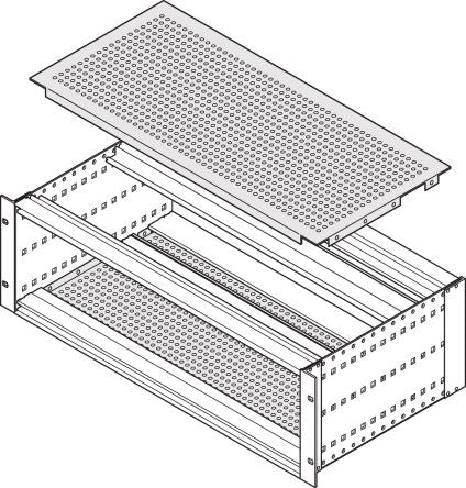 nVent SCHROFF Cover Plate, 3U, 355mm [24560-081]; 269-8573