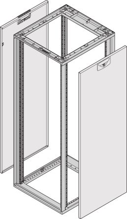 nVent SCHROFF Side Panel, 12U, 589 x 800mm [26230-172]; 269-8596
