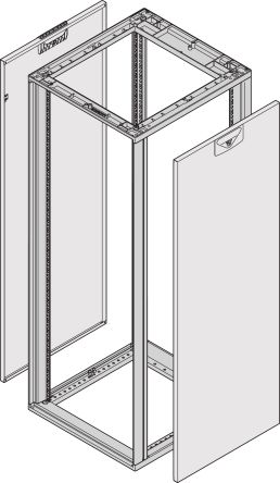 nVent SCHROFF Side Panel, 34U, 553 x 600mm [26230-276]; 269-8598