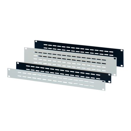 nVent SCHROFF Grey Aluminium Front Panel, 3U, Ventilated, 483x 132.5mm [30118-964]; 269-8612