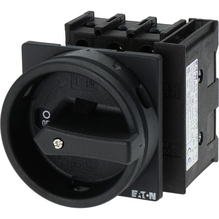 Eaton 3 Pole Flush Mount Isolator Switch - 32A Maximum Current, 18.5kW Power Rating, IP65 [012772 P1-32/EA/SVB-SW/HI11]; 269-9697